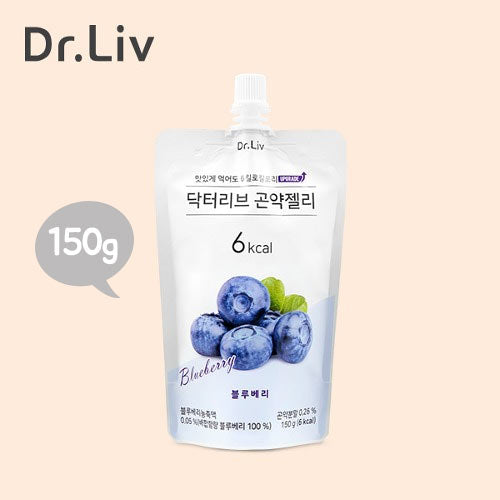 6칼로리 닥터리브 곤약젤리 블루베리맛 150g
